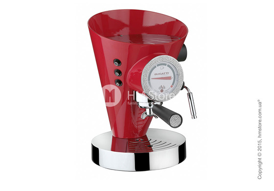 Кофеварка c кристаллами Bugatti Individual DIVA Details of light, Красная