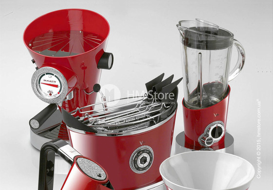 Кофеварка c кристаллами Bugatti Individual DIVA Details of light, Красная