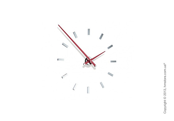 Часы настенные Nomon Tacon 12 L Wall Clock, Red