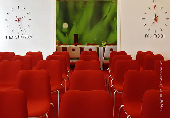 Часы настенные Nomon Tacon 12 L Wall Clock, Red