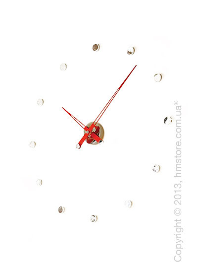 Часы настенные Nomon Rodon 12 I Wall Clock, Red