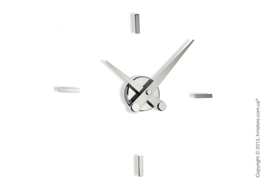 Часы настенные Nomon Puntos Suspensivos 4 I Wall Clock, Steel
