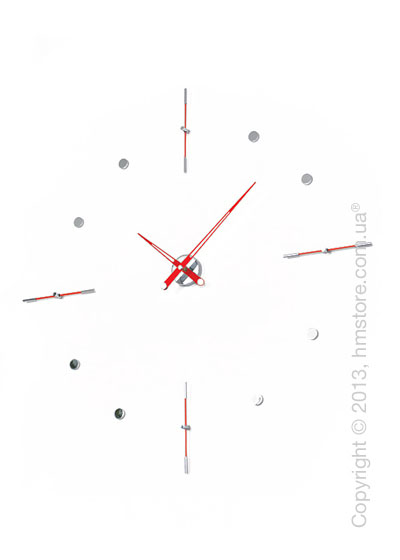 Часы настенные Nomon Mixto I Wall Clock, Red