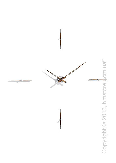 Часы настенные Nomon Merlin 4 N Wall Clock, Walnut