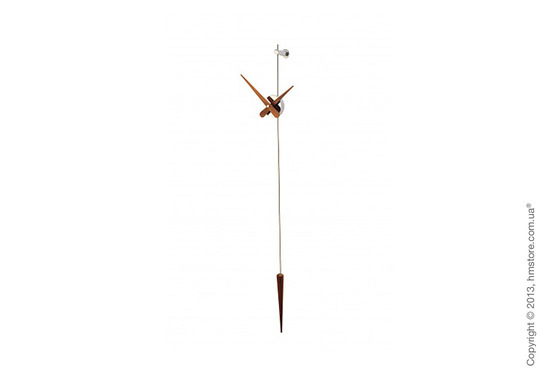 Часы настенные Nomon Punto Y Coma N Wall Clock, Walnut