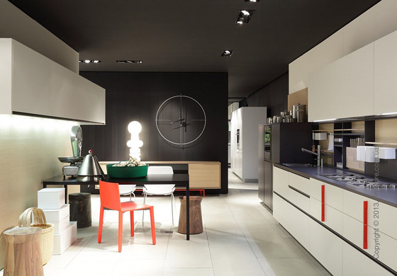 Часы настенные Nomon Bilbao L Wall Clock, Black