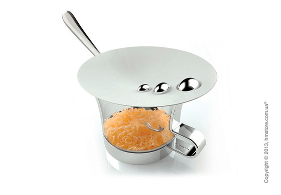 Чаша для пармезана с ложкой Bugatti Acqua Parmesan Cheese Bowl