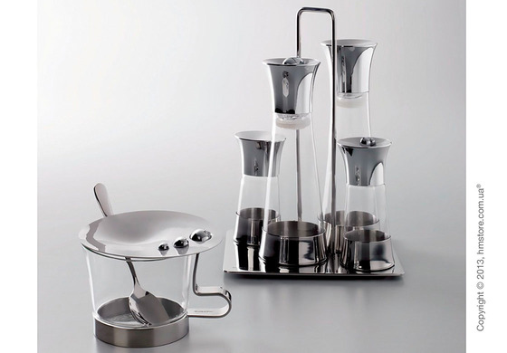 Чаша для пармезана с ложкой Bugatti Acqua Parmesan Cheese Bowl