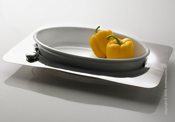 Фруктовница Bugatti Acqua Oven Dish, Хром