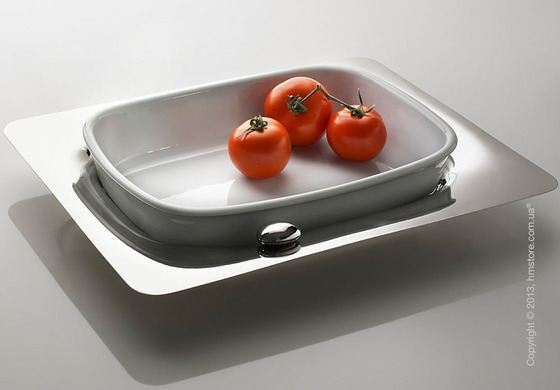 Фруктовница Bugatti Acqua Oven Dish, Хром