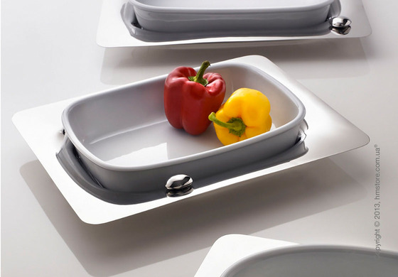 Фруктовница Bugatti Acqua Oven Dish, Хром