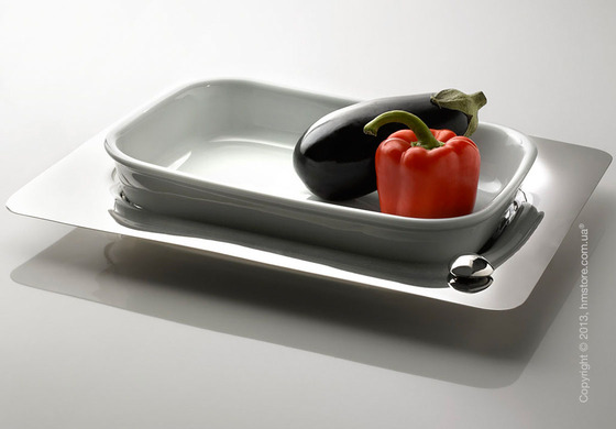 Фруктовница Bugatti Acqua Oven Dish, Хром