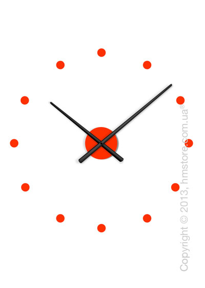 Часы настенные Nomon Oj Mini Mixto Wall Clock, Black and Red