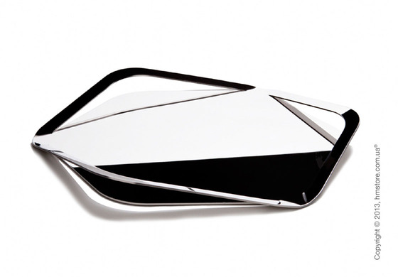 Поднос Bugatti Trattoria Tray, Хром