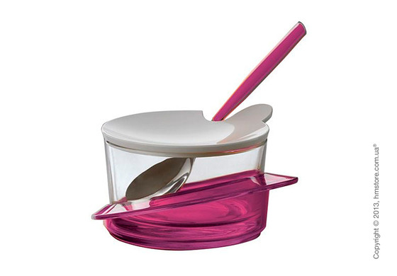 Емкость для пармезана / сахарница с ложкой Bugatti Glamour Parmesan Cheese Bowl, Сиреневая Емкость для пармезана / сахарница с ложкой Bugatti Glamour Parmesan Cheese Bowl, Сиреневая