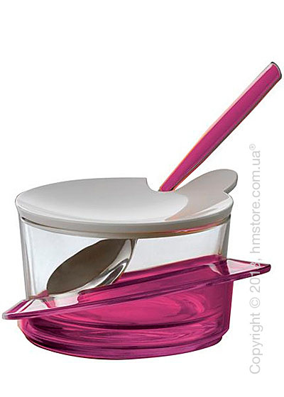 Емкость для пармезана / сахарница с ложкой Bugatti Glamour Parmesan Cheese Bowl, Сиреневая
