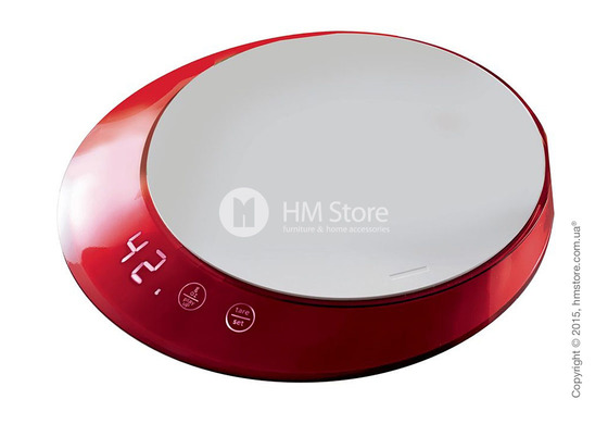 Весы кухонные с таймером Bugatti Glamour Scale and timer, Red