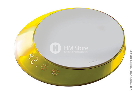 Весы кухонные с таймером Bugatti Glamour Scale and timer, Yellow
