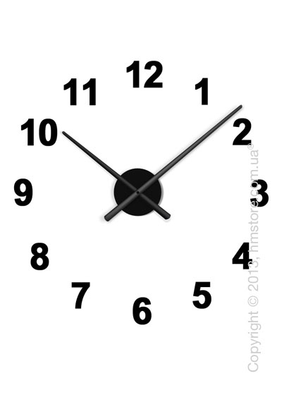 Часы настенные Nomon Oj Mini 12 Numbers Pack Wall Clock, Black