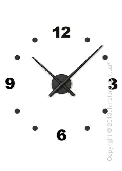 Часы настенные Nomon Oj Mini 4 Numbers Pack Wall Clock, Black