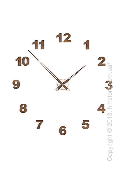 Часы настенные Nomon Axioma N 12 Numbers Pack Wall Clock, Walnut