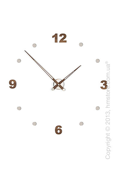Часы настенные Nomon Axioma N 4 Numbers Pack Wall Clock, Walnut