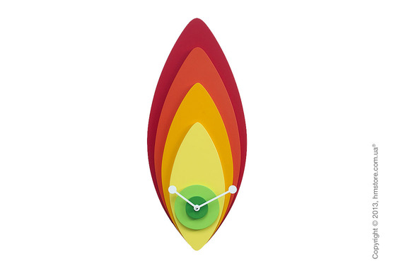 Часы настенные Progetti Petali Wall Clock, Orange