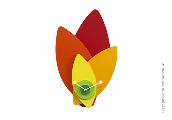 Часы настенные Progetti Petali Wall Clock, Orange