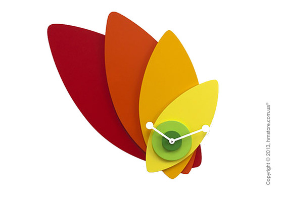 Часы настенные Progetti Petali Wall Clock, Orange