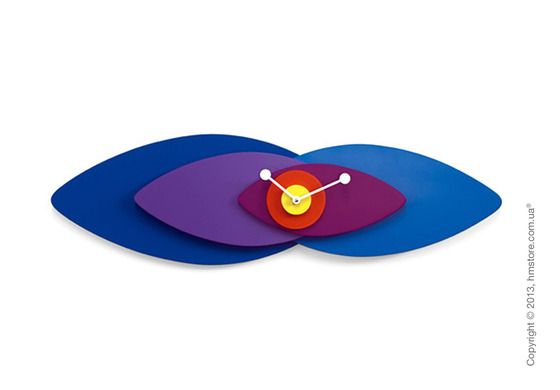 Часы настенные Progetti Petali Wall Clock, Blue