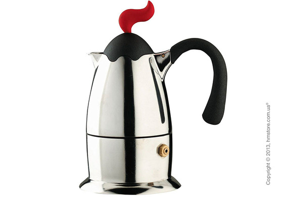 Кофеварка Bugatti Vulcano на 1 чашку, Хром