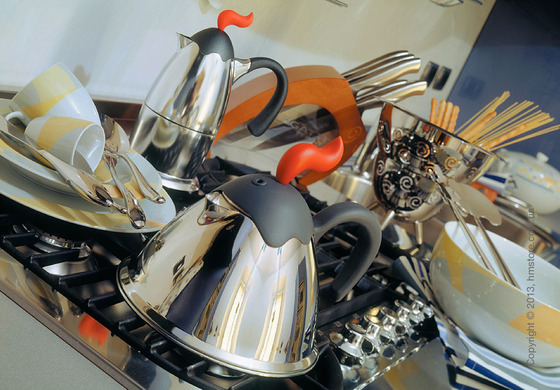 Кофеварка Bugatti Vulcano на 3 чашки, Хром