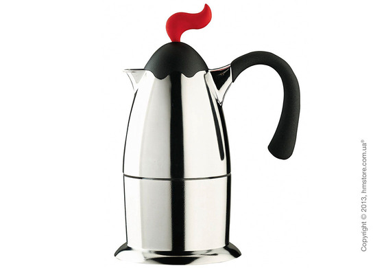 Кофеварка Bugatti Vulcano на 6 чашек, Хром
