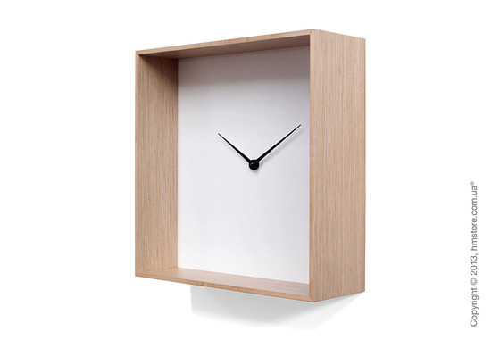Часы настенные Progetti Cube 01 Wall Clock, Light Wood