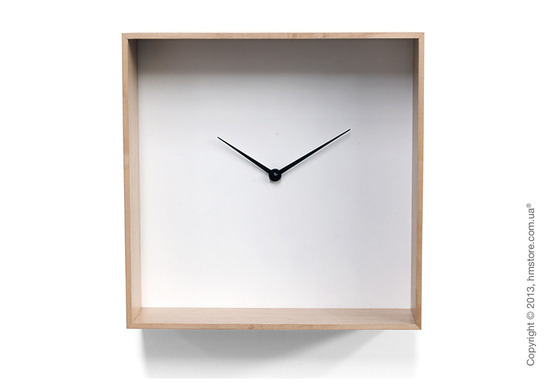 Часы настенные Progetti Cube 01 Wall Clock, Light Wood