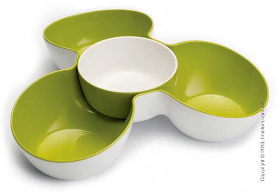 Миски для закусок Joseph Joseph Triple Dish, Бело-зеленые