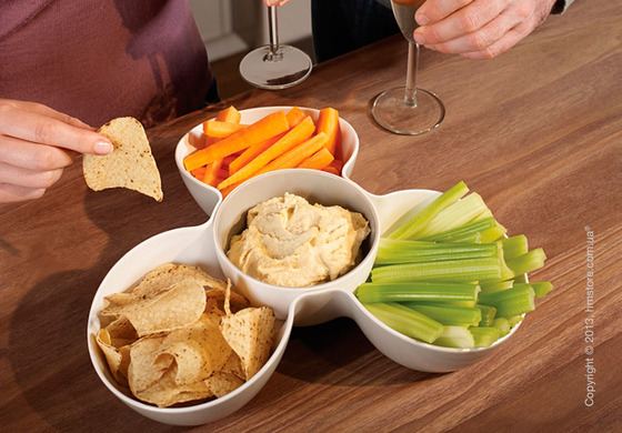 Миски для закусок Joseph Joseph Triple Dish, Бело-зеленые