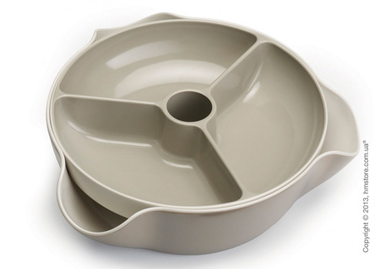 Миски для закусок с отверстием под шпажки Joseph Joseph Double Dish Large, Светло-серые