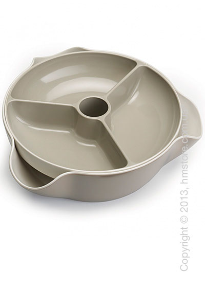Миски для закусок с отверстием под шпажки Joseph Joseph Double Dish Large, Светло-серые