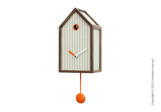 Часы настенные Progetti Mr. Orange Wall Clock, Stripe