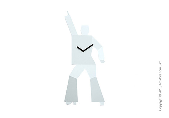 Часы настенные Progetti Hustle 1 Wall Clock, White Часы настенные Progetti Hustle 1 Wall Clock, White