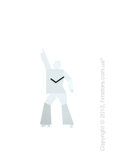 Часы настенные Progetti Hustle 1 Wall Clock, White