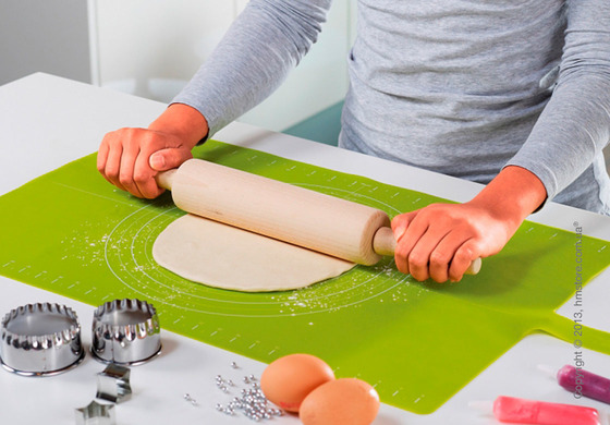 Коврик для раскатки теста Joseph Joseph Roll-up Baking Mat, Green