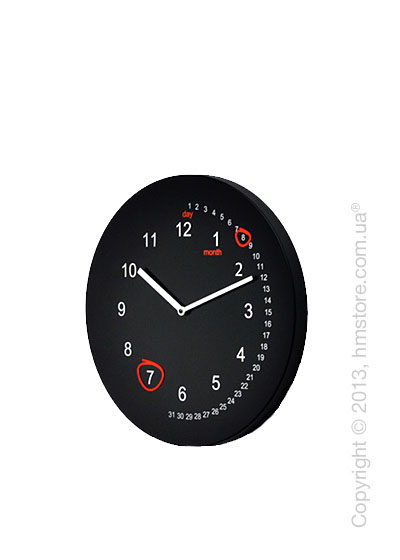 Часы настенные Progetti Save the date Wall Clock, Black