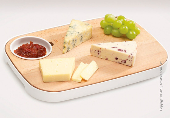 Разделочная доска Joseph Joseph Slice & Serve, Белая