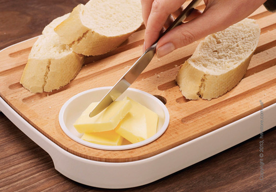 Разделочная доска Joseph Joseph Slice & Serve, Белая