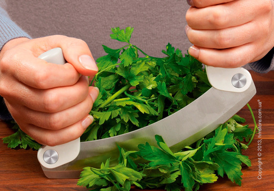 Нож для зелени Joseph Joseph Mezzaluna, Серый