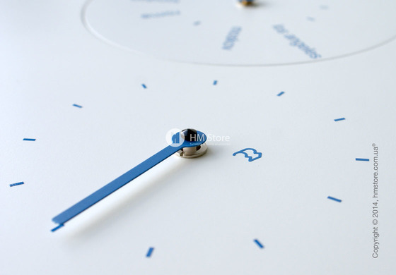 Часы настенные Progetti Jetlag Wall Clock, Blue