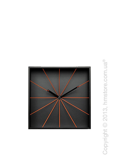 Часы настенные Progetti Prospettivo Wall Clock, Black
