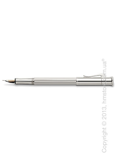 Ручка перьевая Graf von Faber-Castell серия Classic, коллекция Platinum-Plated, Finely Fluted